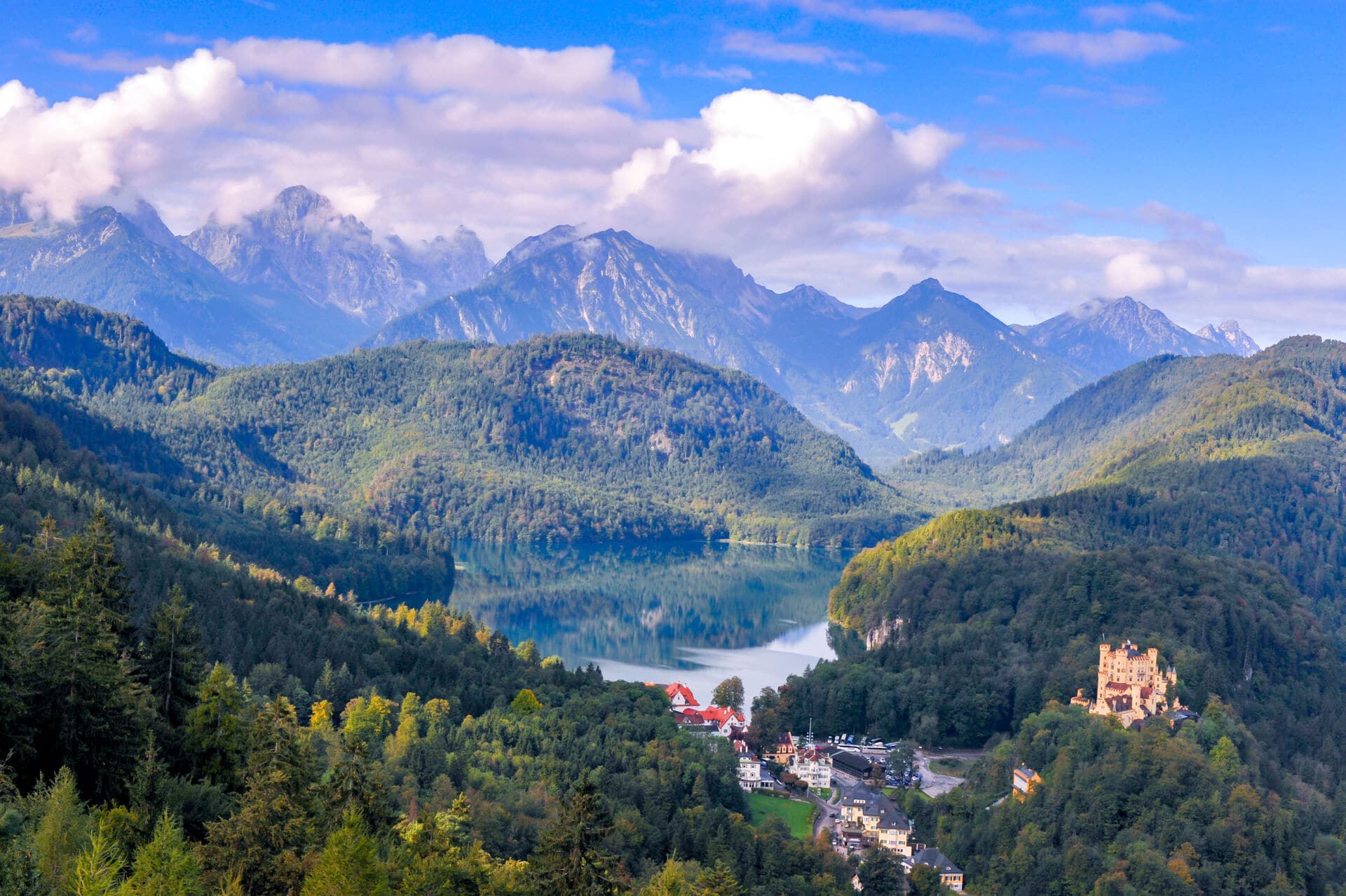 Schwangau Das Schwangau mit Schloss