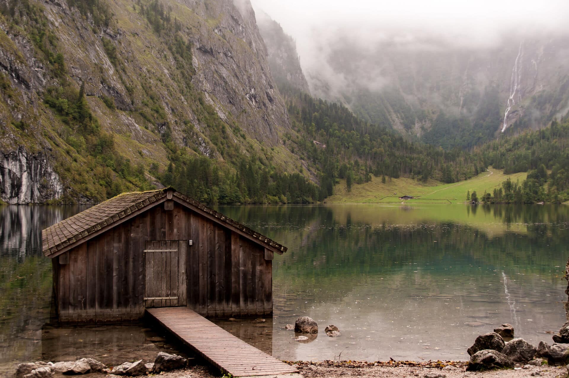 Bootshaus am Obersee nahe Königssee Bootshaus am Obersee nahe Königssee