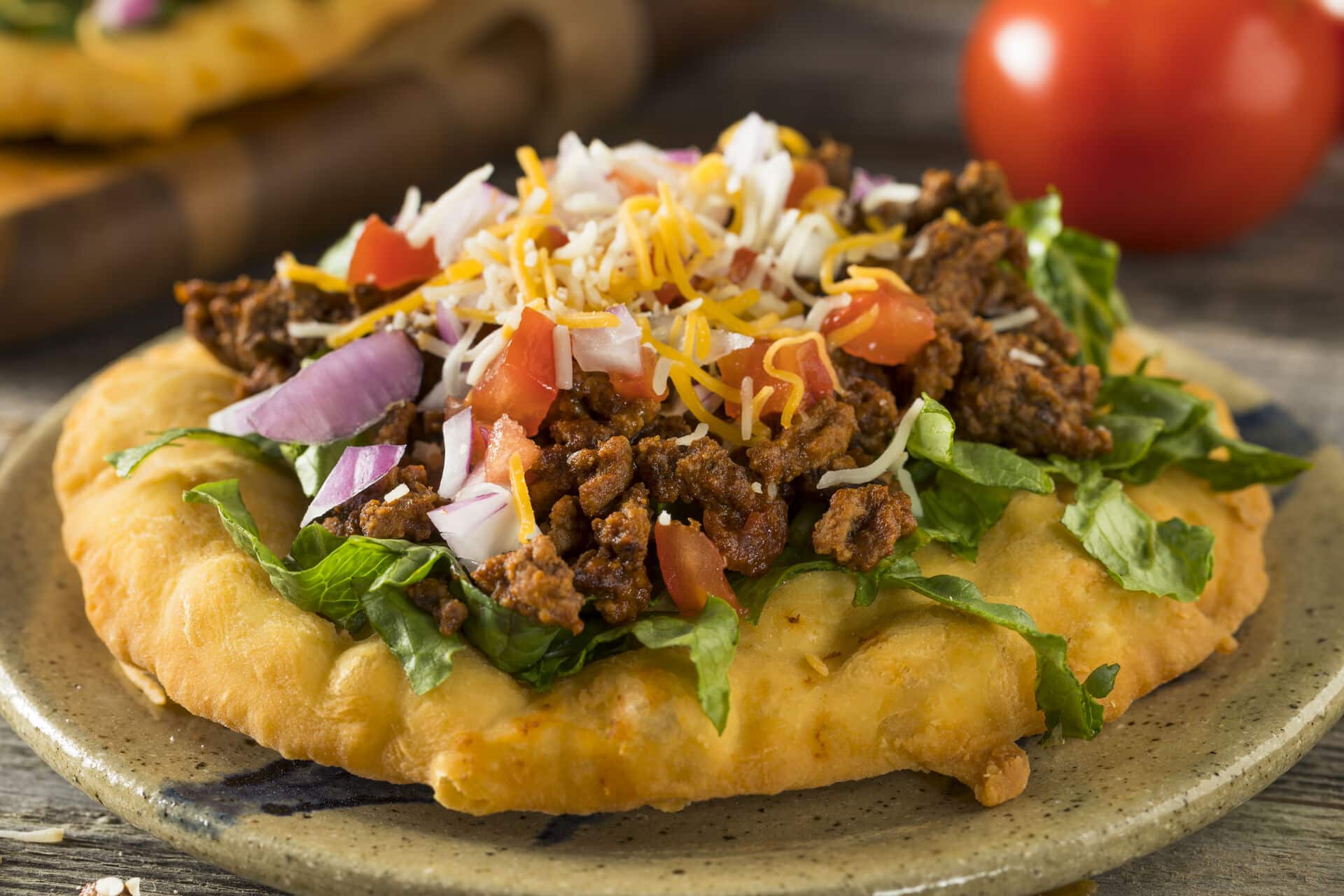 Homemade Indian Fry Bread Tacos