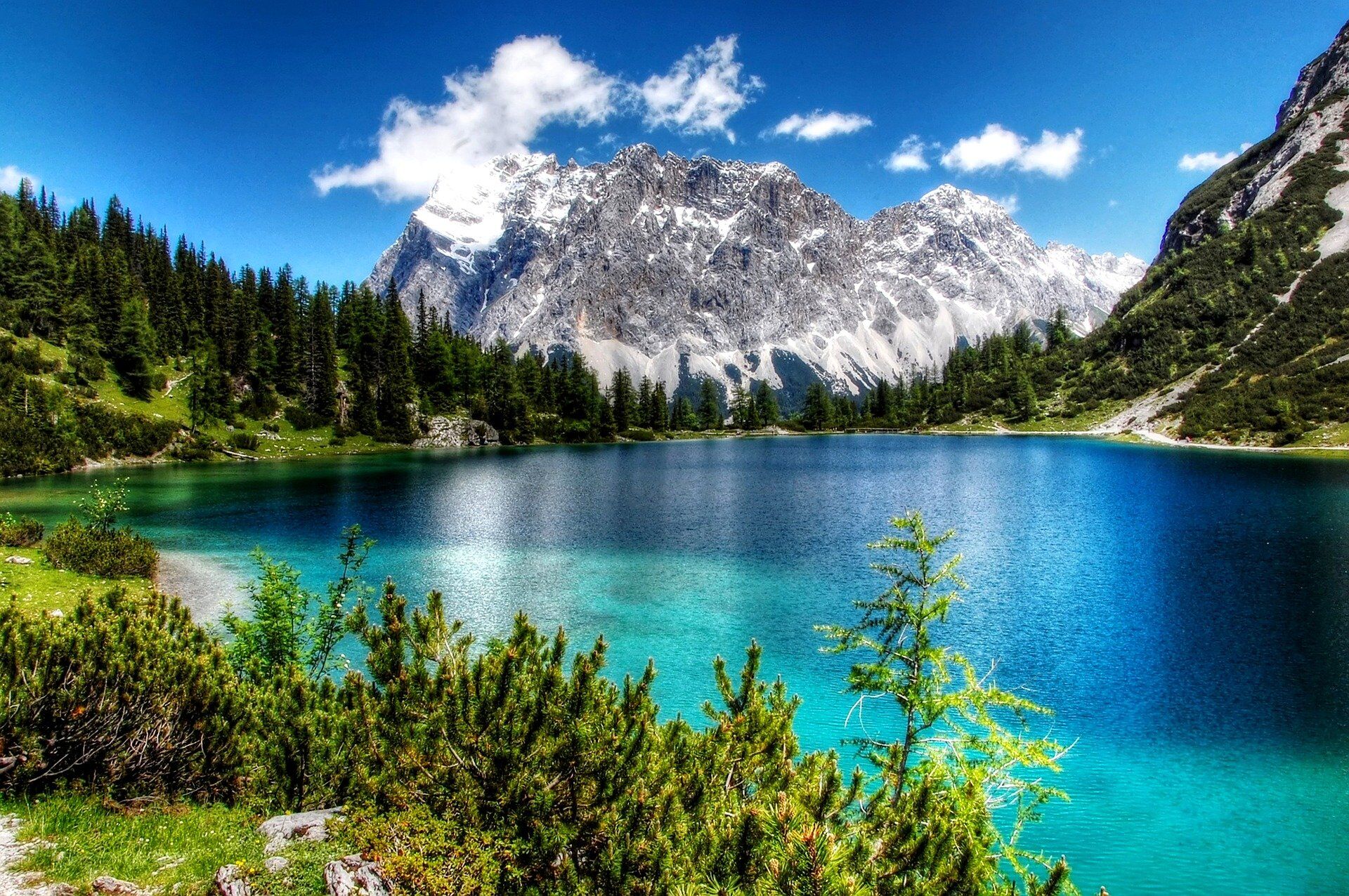 Seebensee mit Blick auf die Zugspitze